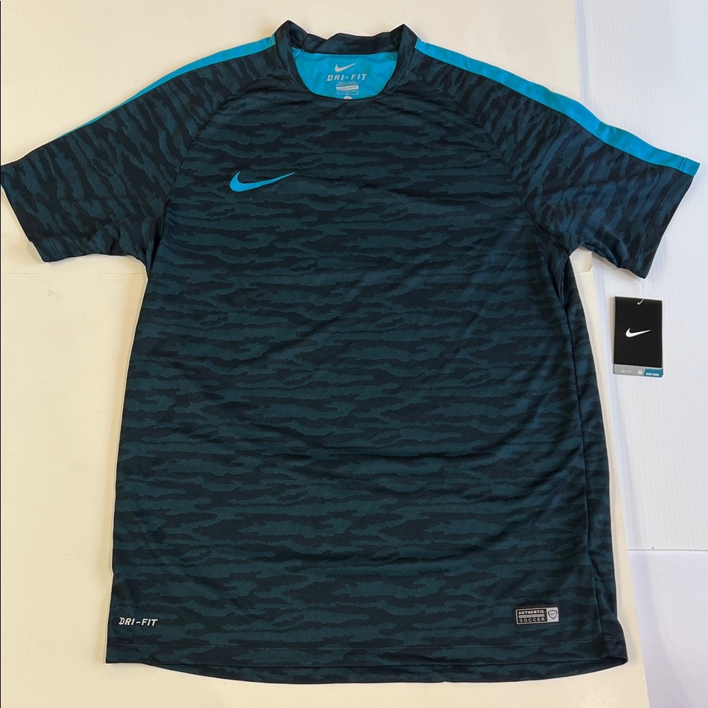 New Nike Men's Blue Dri-FIT Shirt in size large